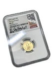 NGC 2022 $5 1/10oz Fine Gold American Eagle First Day Issue MS70 Everhart Signed