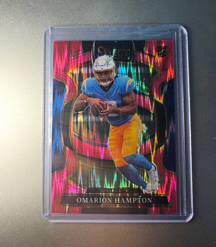 Panini Select 2025 Omarion Hampton Chargers RC Concourse Prizm #2