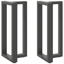 Stehtischbeine T-Form 50x35x(90-91) cm Stahl pulverbeschichtet Anthrazit (2 Stk.)