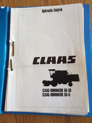 Original Claas Dominator 68-38/68R Hydraulik-Elektrik Schaltpläne