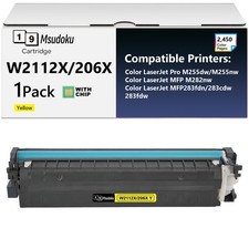 Toner Cartridge W2112X with Chip for HP Color LaserJet Pro M255dw M282nw M283fdn