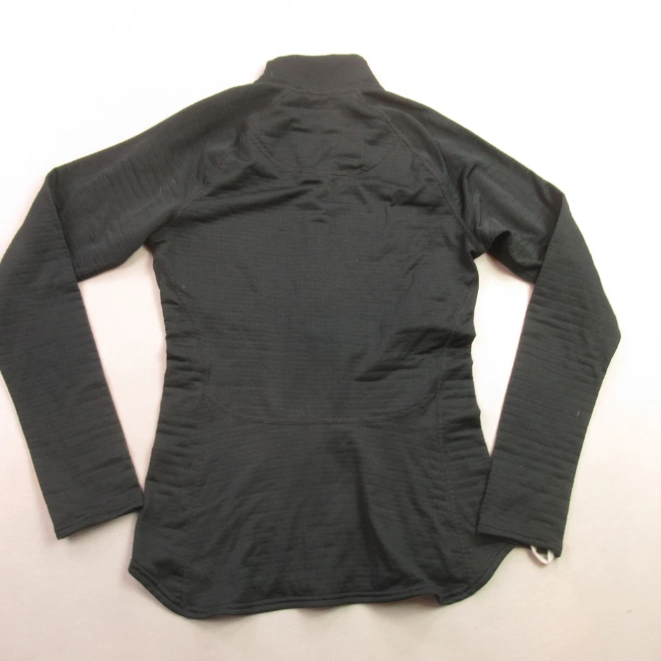 Sudadera con Capucha Patagonia Para Mujer Pequeña Manga Larga 1/2 Cremallera Con Capucha Negra Informal Foto 4 de 4