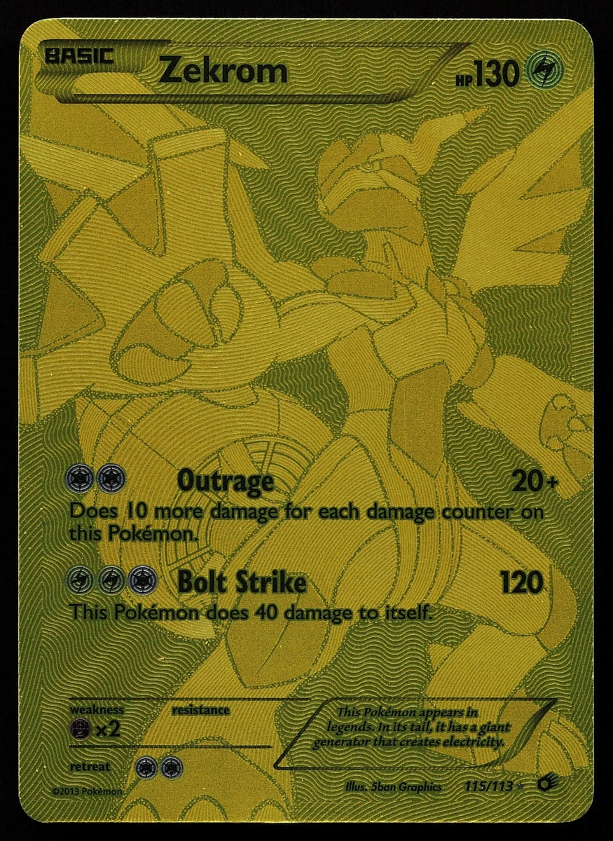 Zekrom Pokmon TCG Secret Rare Individual Collectible Card Game Cards for  sale - eBay