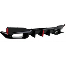 Big Fin M5 Style Gloss Black LED Rear Bumper ...