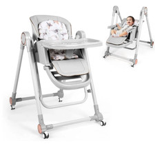 3-In-1 Baby High Chair,Convertible Baby Swing,Foldable Infant Dining Chairs Seat