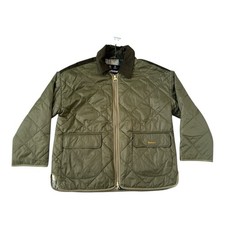 Image of BARBOUR Ryhope Quilted Jacket Olive Green UK 10 Barbour International Coat £189