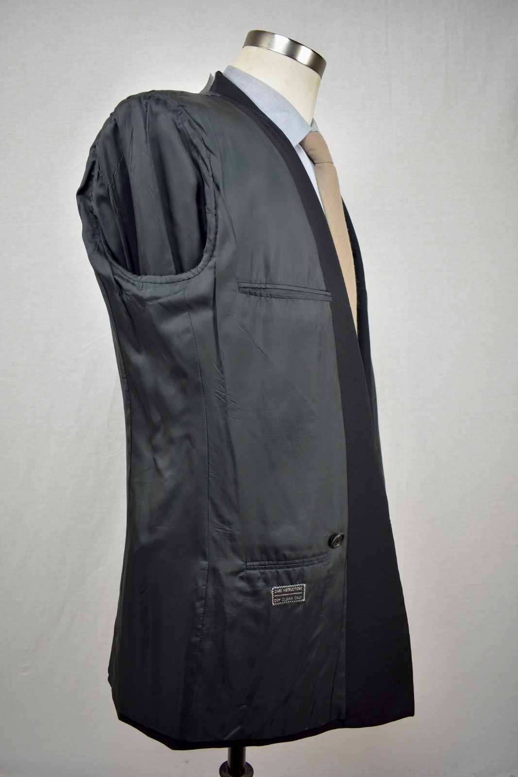 Mani Solid Black 100% Wool Double Breasted Blazer… - image 10