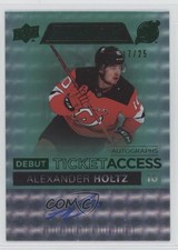 2021 Credentials Debut Ticket Access Autos Green 17/25 Alexander Holtz Auto 0ze5