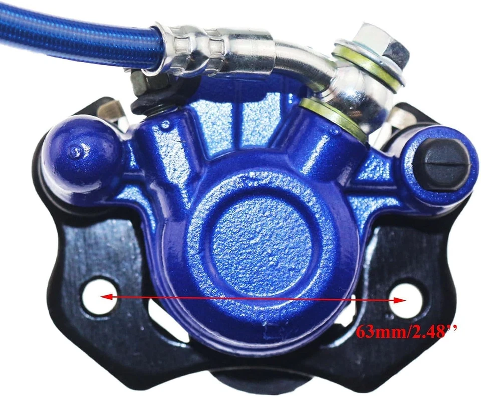 Rear Hydraulic Brake Assembly Caliper Master Cylinder Kit with Extra Brake Pad f - Image 2 of 4