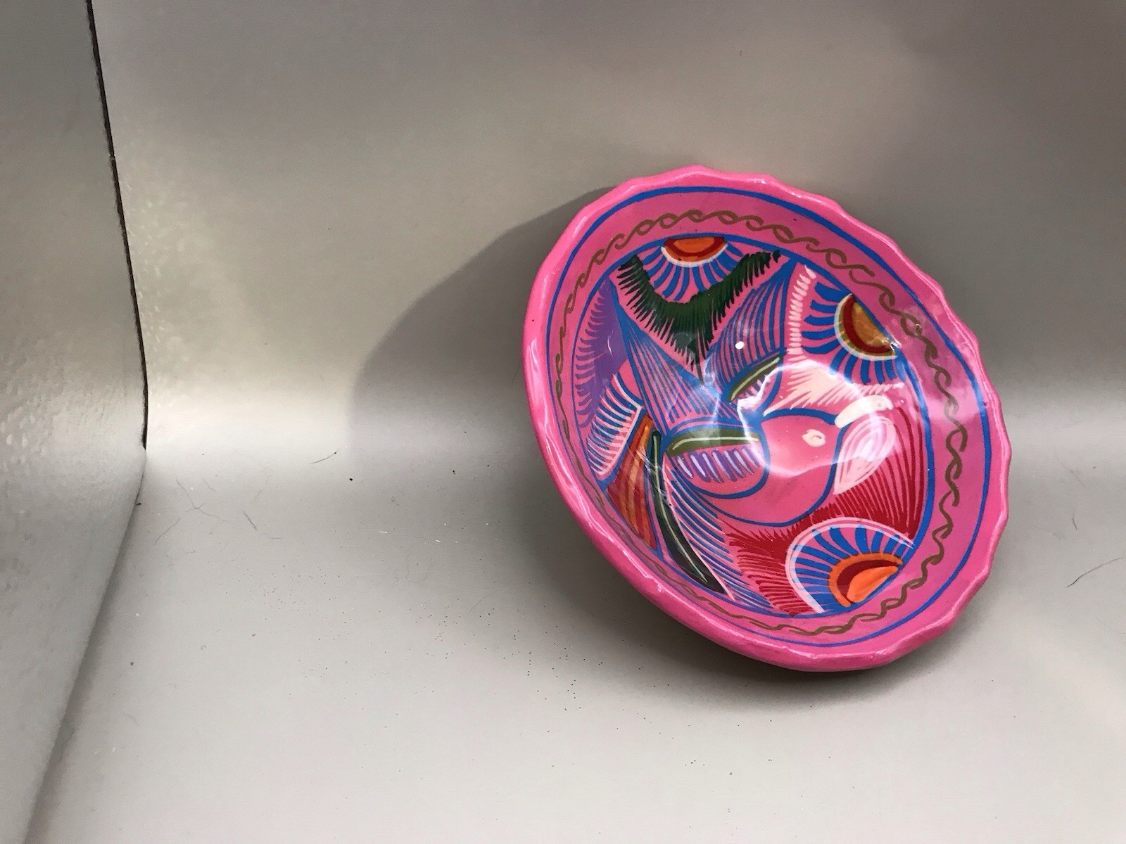 5.5 In Hand Painted 3 Footed Bowl