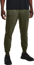 Image of Under Armour Fleece Mens Training Joggers Green Pockets Breathable Sweatpants