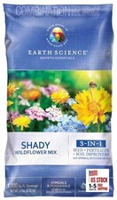Shady Wildflower Mix&mdash; 6 lb&mdash; 3-in-1 Formula with Premium Wildflower Seeds,