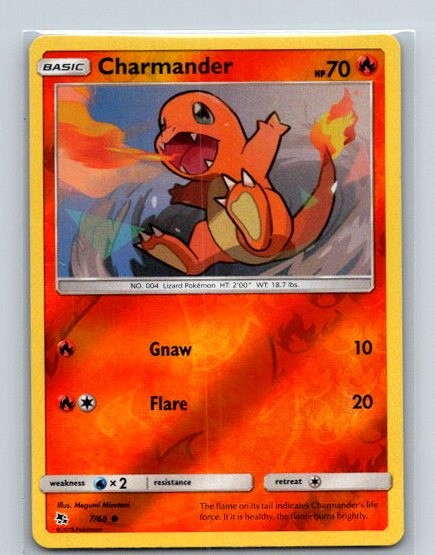 Charmander Reverse Holo Common Hidden Fates 7/68 NM