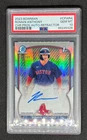 2023 Bowman Chrome Prospects Roman Anthony Refractor Auto /499 PSA 10 Red Sox