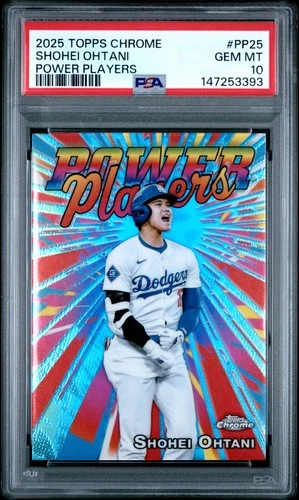 147253393 Shohei Ohtani 2025 Topps Chrome #PP-25 Power Players PSA 10
