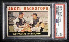 1964 Topps Angel Backstops ( Bob Rodgers) Buck Rodgers Ed Sadowski PSA 7 0nr3