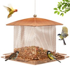 Bird Feeder Heavy Duty Metal Feeders for Outdoors Hanging 3.5LB Large Capacity