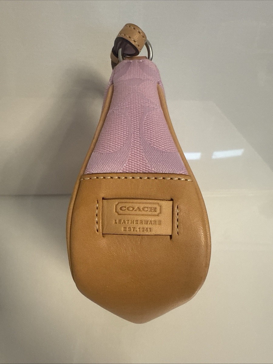 ショルダーバッグ Coach accessory pouch in Y2K signature Coach Y2K Pink Signature Demi Accessory Pouch Shoulder Bag | eBay