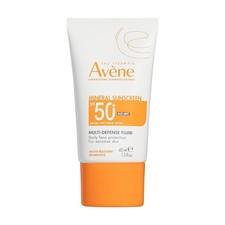 Av ne Mineral Sunscreen Multi-Defense Fluid SPF 50, Daily Face Protection, 4/27