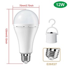E27 Emergency Bulbs Rechargeable LED Light with Battery Backup Smart Lamp Hook
