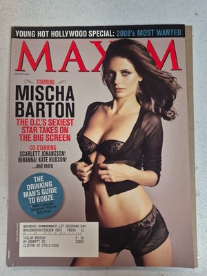 Maxim January 2008, Mischa Barton, 2008s Most Wanted, Drinking Guide JM264