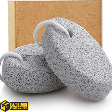 Pumice Stone Foot Scrubber for Feet Natural 2-Pack