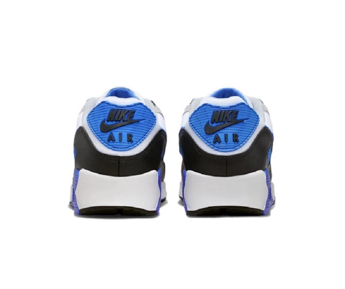 Size 11.5 - Nike Air Max 90 White Blue Crystal for sale online | eBay