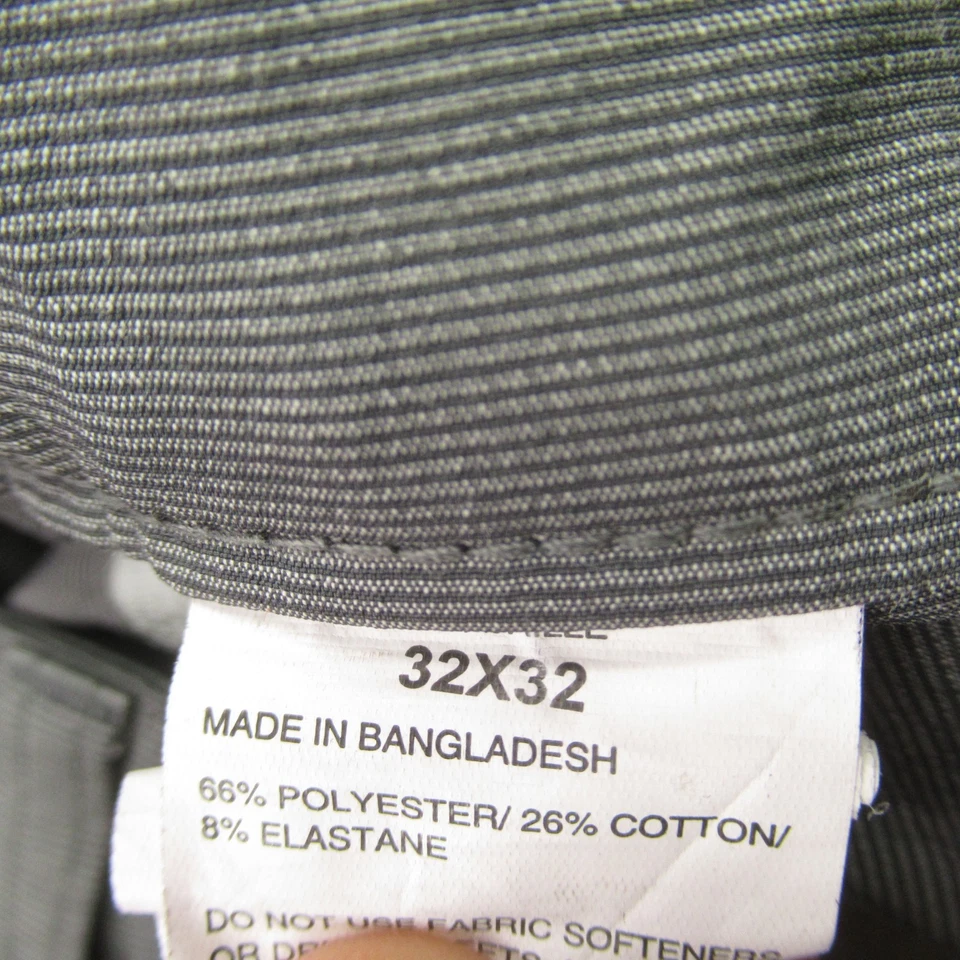 Callaway 裤子男式 32X32 户外休闲直筒斜纹布口袋灰色 — 第 4/4 张图片