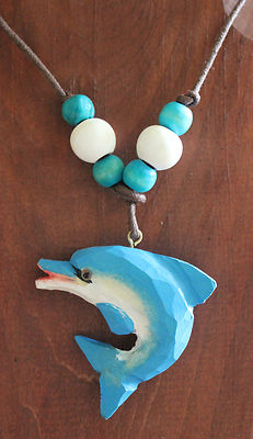 Quality Hand Carved Wood Dolphin 