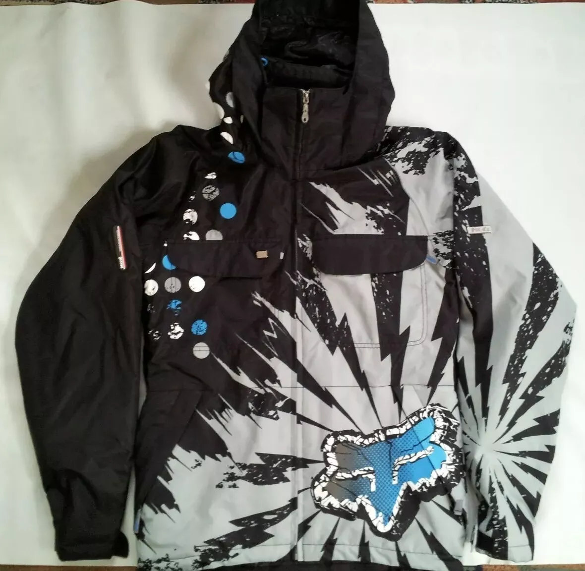 FOX TECH FX 360 SERIES SNOWBOARD SKI SNOWMOBILE FULLZIPP WITH HOOD JACKET SIZE S