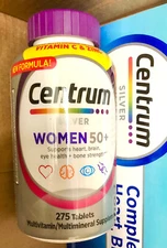 Centrum Silver Women 50+ Multivitamin 275 Tablets Exp 12/25