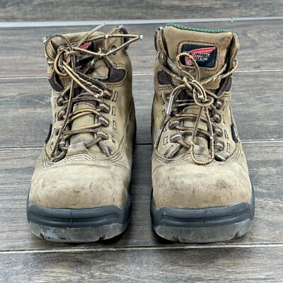 Red Wing Work Boots Womens 6 Brown Leather 2340 Safety Toe Lace Up