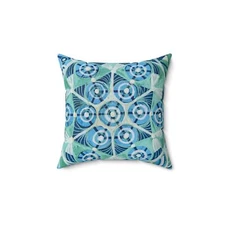 Boho Chic Decorative Pillow, Geometric Throw Cushion, Artful Home Décor, Cozy