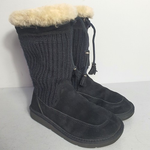 UGG Boots Bailey Eskimo Boots Suburb 'Crochet Rugged' Tassel Size UK 4.5 US 6 - Picture 7 of 19