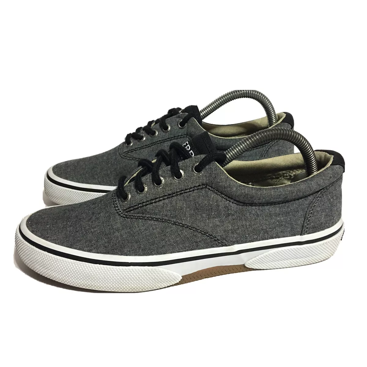 Sperry lace up canvas sneakers clearance