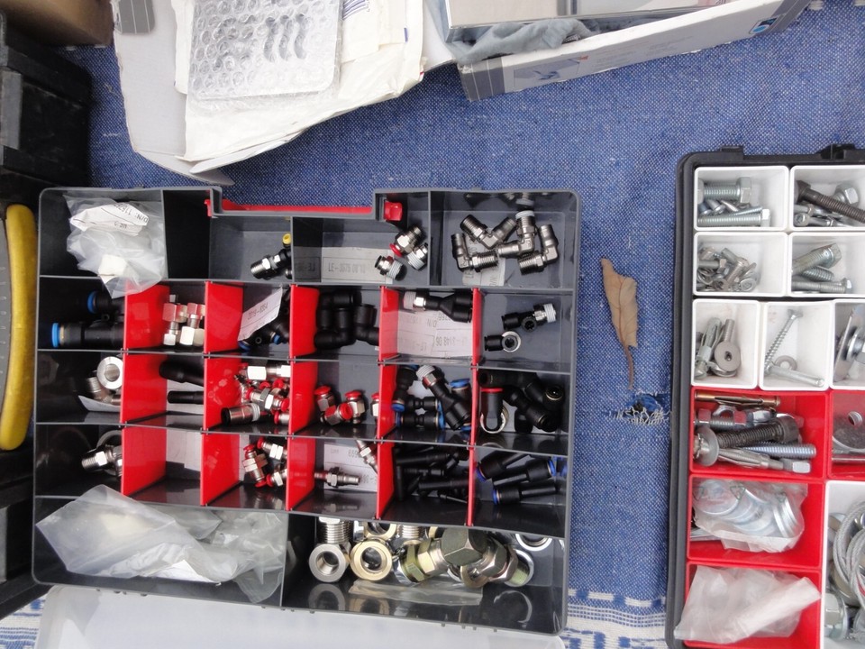 HUGE JOB LOT Plumbing Pipe Fittings Chrome Shower Rose Tap Parts Hose