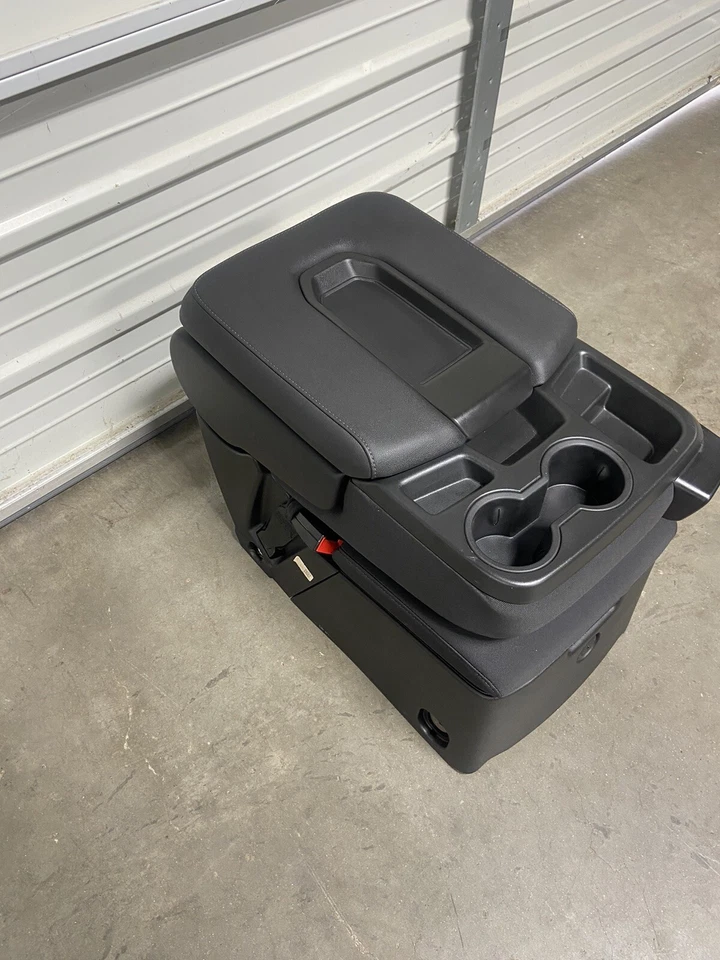 Chevrolet Silverado GMC Sierra Tahoe 2019-2025 consola central asiento de salto almacenamiento Foto 2 de 4