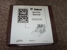 Bobcat Ingersoll Rand S205 Skid Steer Loader Turbo Shop Service Repair Manual xz