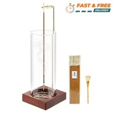 Incense Holder for Sticks with Glass Ash Catcher and 20 Incense Sticks for Home