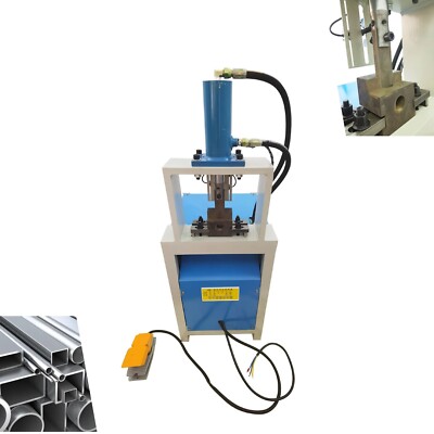Square Tube Round Pipe Hydraulic Arc Punching Machine Half/Full Hole 220V