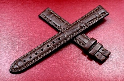 CARTIER Chocolate Brown watch Strap 13 