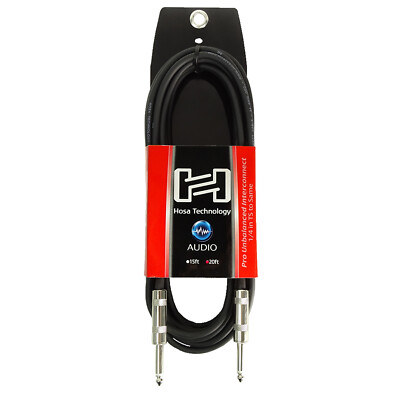 Hosa Instrumentenkabel CPP-520 6,35mm Mono Klinke 6m