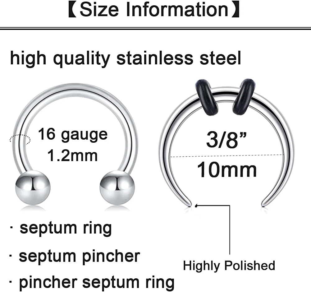 Diameter of septum rings sale
