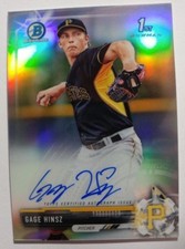 2017 BOWMAN CHROME 1ST BOWMAN REFRACTOR AUTO GAGE HINSZ 455/499