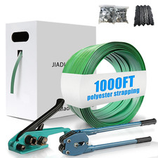Banding Strapping Kit Contain 5/8 X 1000 Polyester PET Roll Heavy Duty Pallet