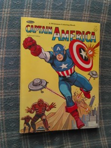 Captain America Coloring Book From 1966 Ebay