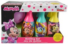 UPD Minnie Mouse Multi-Color Bowling Play Set, Kit with 6 Plastic Pins  1 Ball