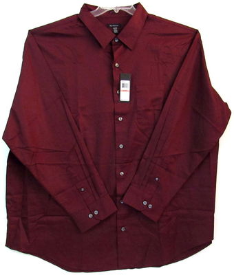 20 neck dress shirt 3XL/20-20.5 Neck Dress Shirt-Van Heusen-Red Pinot Noir-Premium Sateen-NWT