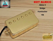 G.M. Hot Alnico 5 Gold Humbucker Bridge (52mm) (4-wire)