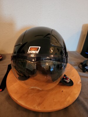 Origine PilotaOpen Face Helmet Flat Black/Grey Gara XSmall